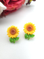 Preview: Blume XXL Sonnenblume Ohrstecker